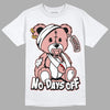 Rose Whisper Dunk Low DopeSkill T-Shirt Hurt Bear Graphic - White 
