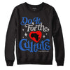 Jordan 1 High OG "True Blue" DopeSkill Sweatshirt Do It For The Culture Graphic Streetwear - Black