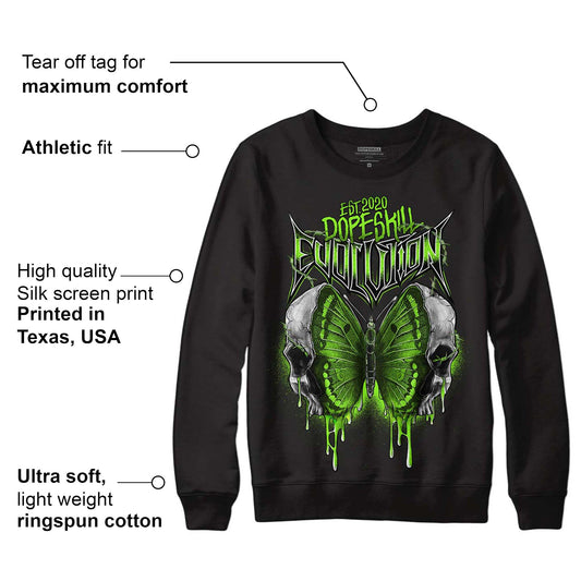 Neon Green Collection DopeSkill Sweatshirt DopeSkill Evolution Graphic