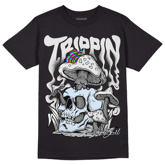 Black Metallic Chrome 6s DopeSkill T-Shirt Trippin Graphic - Black