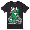 Jordan 2 Retro Lucky Green DopeSkill T-Shirt MOMM Bear Graphic Streetwear  - Black