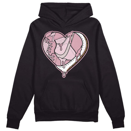 Dunk Low Teddy Bear Pink DopeSkill Hoodie Sweatshirt Heart Jordan Graphic - Black 