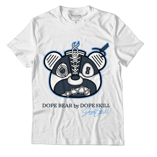 Jordan 6 Midnight Navy DopeSkill White T-Shirt Sneaker Bear Head Graphic