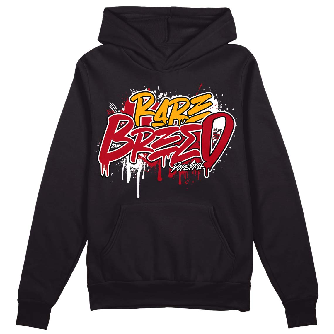 Cardinal 7s DopeSkill Hoodie Sweatshirt Rare Breed Graphic - Black 