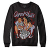 Jordan 13 Retro 'Black Flint' DopeSkill Sweatshirt Queen Of Hustle Graphic Streetwear - Black