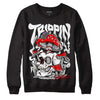 Jordan 1 High 85 Black White DopeSkill Sweatshirt Trippin Graphic Streetwear  - Black 