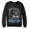 Jordan 5 Retro University Blue DopeSkill Sweatshirt Black King Graphic Streetwear - Black