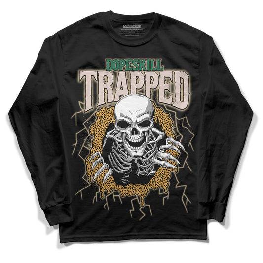 Safari Dunk Low DopeSkill Long Sleeve T-Shirt Trapped Halloween Graphic - Black