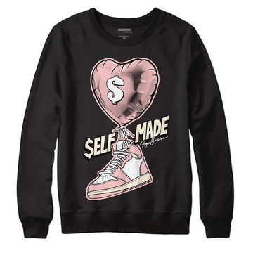 Jordan 1 High OG WMNS Washed Pink DopeSkill Sweatshirt Self Made Graphic Streetwear - Black