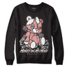 Rose Whisper Dunk Low DopeSkill Sweatshirt MOMM Bear Graphic - Black
