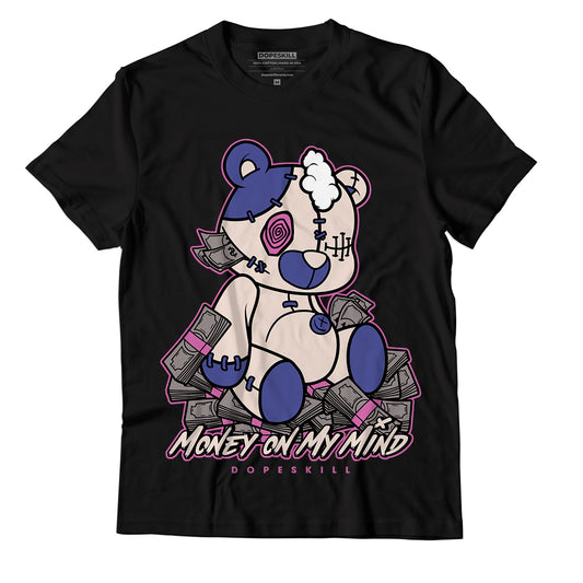 Jordan 7 SE Sapphire DopeSkill T-Shirt MOMM Bear Graphic - Black 