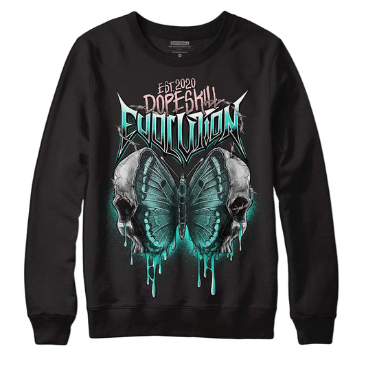 Green Snakeskin Dunk Low DopeSkill Sweatshirt DopeSkill Evolution Graphic - Black