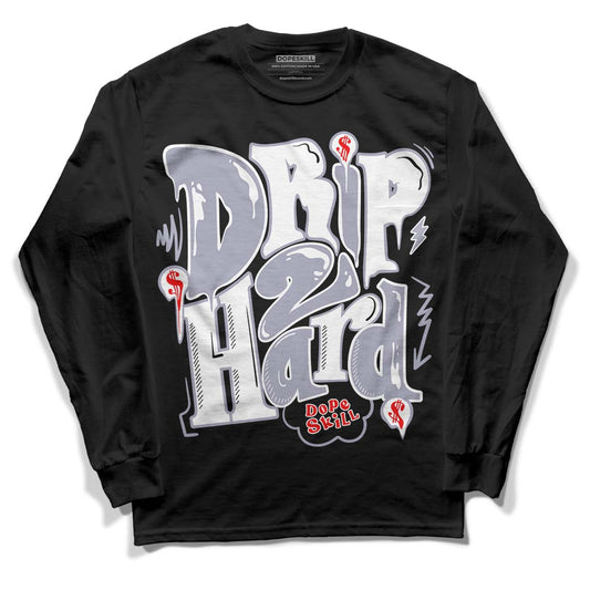 Jordan 13 Retro 'Black Flint' DopeSkill Long Sleeve T-Shirt Drip Too Hard Graphic Streetwear - Black