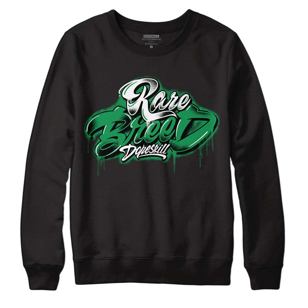 Jordan 6 Rings "Lucky Green" DopeSkill Sweatshirt Rare Breed Type Graphic Streetwear - Black