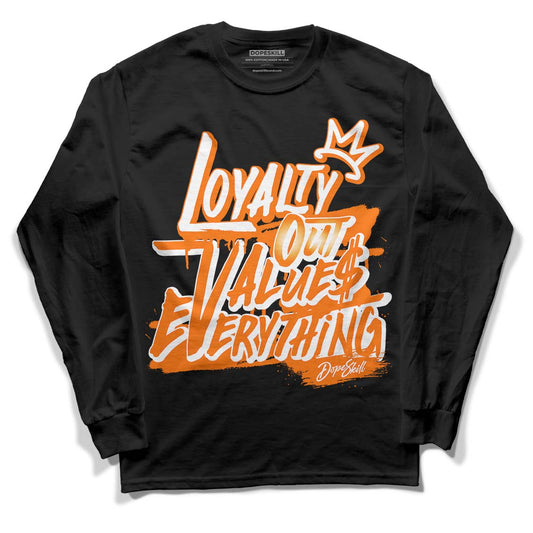 Wmns Dunk Low 'Magma Orange DopeSkill Long Sleeve T-Shirt LOVE Graphic Streetwear - Black