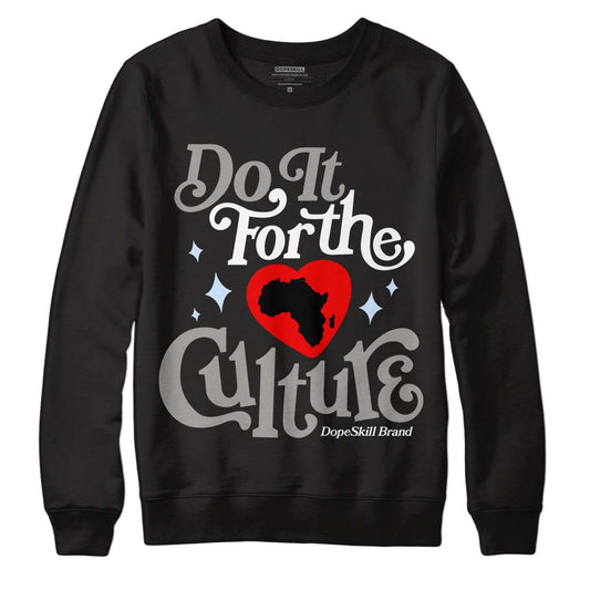 Jordan 11 Cool Grey DopeSkill Sweatshirt Do It For The Culture Graphic Streetwear - Black