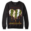 Travis Scott x Jordan 1 Low OG “Olive” DopeSkill Sweatshirt Juneteenth Heart Graphic Streetwear - Black