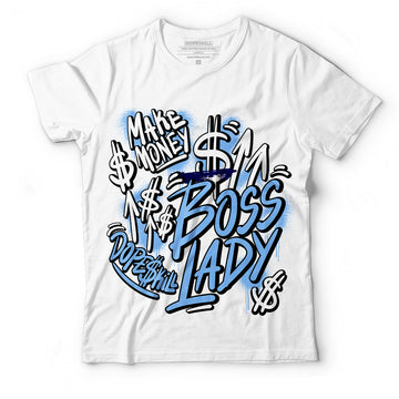 AJ 6 University Blue DopeSkill T-Shirt Boss Lady Graphic