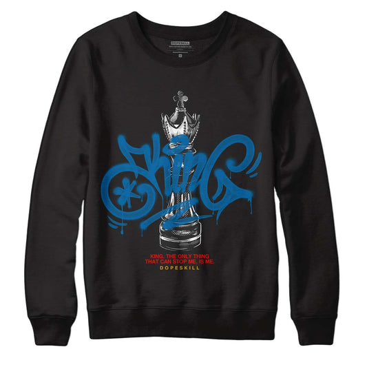 Jordan 4 Retro GS 'Messy Room' DopeSkill Sweatshirt King Chess Graphic Streetwear - Black