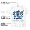 AJ 6 University Blue DopeSkill T-Shirt Sneaker Bear Head Graphic