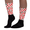 Mushroom Sublimated Socks Match Fire Red 3s