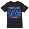 True Blue 1s DopeSkill T-Shirt Queen Graphic - Black