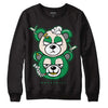 Jordan 2 Retro Lucky Green DopeSkill Sweatshirt  New Double Bear Graphic Streetwear - Black 