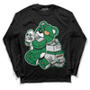 Nike SB x Jordan 4 “Pine Green” DopeSkill Long Sleeve T-Shirt Bear Steals Sneaker Graphic Streetwear - Black