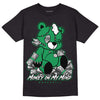 Jordan 1 Low Lucky Green DopeSkill T-Shirt MOMM Bear Graphic Streetwear - Black