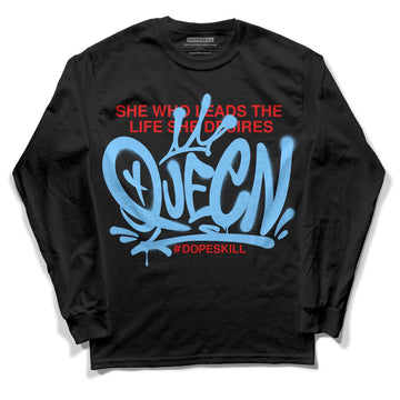 Travis Scott x Jordan 4 Retro 'Cactus Jack' DopeSkill Long Sleeve T-Shirt Queen Graphic Streetwear - Black 