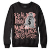Rose Whisper Dunk Low DopeSkill Sweatshirt Real Ones Move In Silence Graphic - Black
