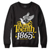 Jordan 4 Lightning DopeSkill Sweatshirt Juneteenth 1865 Graphic Streetwear - Black