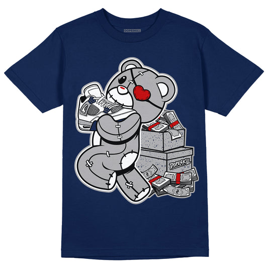 Midnight Navy 4s DopeSkill Midnight Navy T-shirt Bear Steals Sneaker Graphic