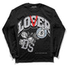 Jordan 11 Retro Low Cement Grey DopeSkill Long Sleeve T-Shirt Loser Lover Graphic Streetwear - Black