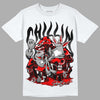 Red Thunder 4s DopeSkill T-Shirt Chillin Graphic