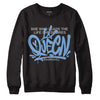 Jordan 5 Retro University Blue DopeSkill Sweatshirt Queen Graphic Streetwear - Black 