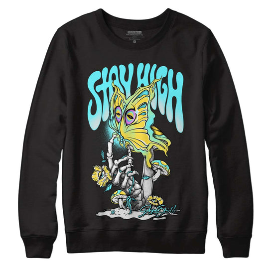 Aqua 5s DopeSkill Sweatshirt Stay High Graphic - Black 