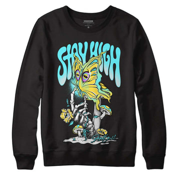 Aqua 5s DopeSkill Sweatshirt Stay High Graphic - Black 
