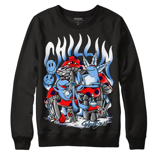 UNC 6s DopeSkill Sweatshirt Chillin Graphic - Black 