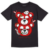 Jordan 12 Retro ‘Gym Red’  DopeSkill T-Shirt New Double Bear Graphic Streetwear - Black