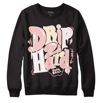 Jordan 1 High OG WMNS Washed Pink DopeSkill Sweatshirt Drip Too Hard Graphic Streetwear - Black