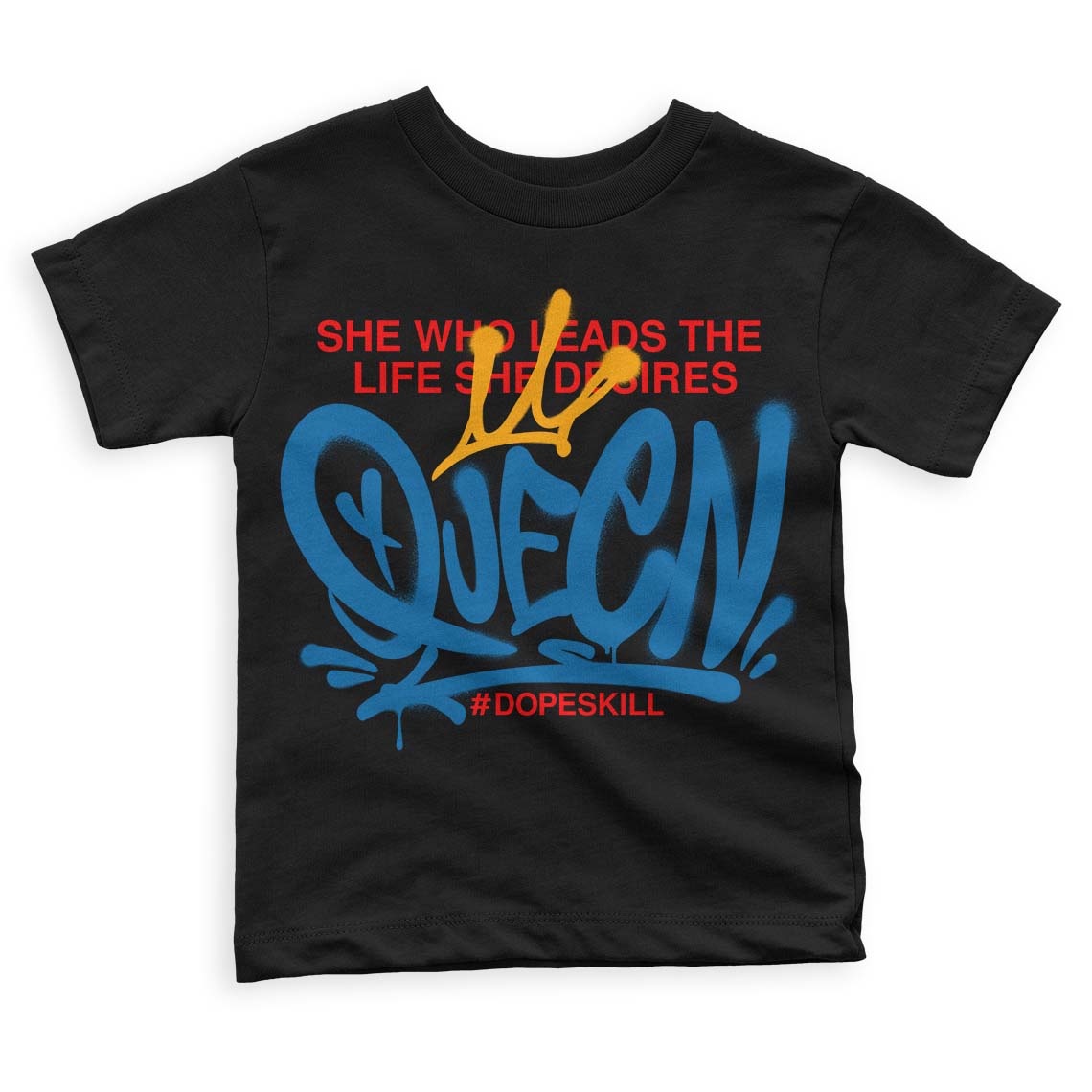 Messy Room 4S DopeSkill Toddler Kids T-shirt Queen Graphic - Black 