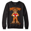 Wmns Dunk Low 'Magma Orange DopeSkill Sweatshirt Fake Love Graphic Streetwear - Black