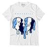 AJ 6 University Blue DopeSkill T-Shirt Tear My Heart Out Graphic