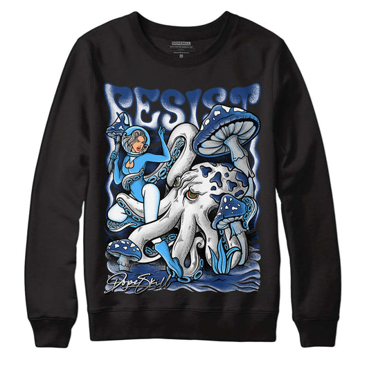 French Blue 13s DopeSkill Sweatshirt Resist Graphic - Black 