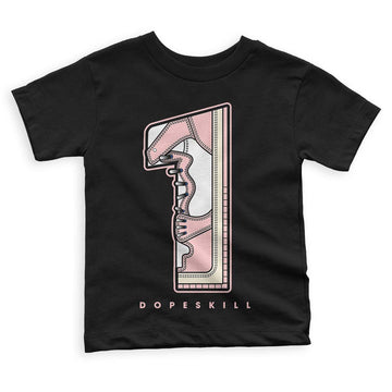 Jordan 1 High OG WMNS Washed Pink DopeSkill Toddler Kids T-shirt No.1 Graphic Streetwear - Black