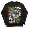 Travis Scott x Jordan 1 Low OG “Olive” DopeSkill Long Sleeve T-Shirt Don't Quit Graphic Streetwear - Black