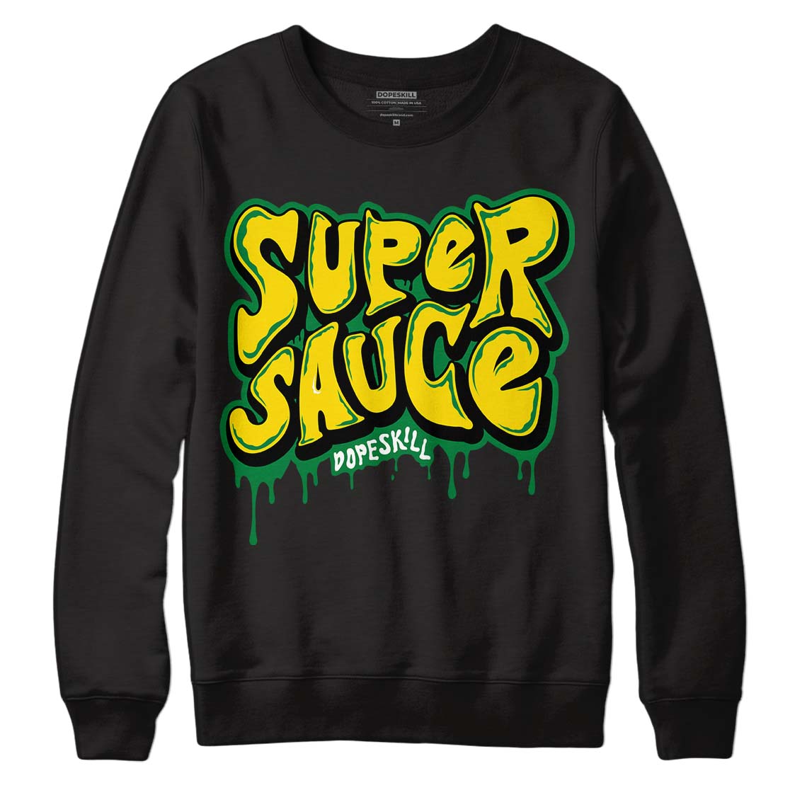 Dunk Low Reverse Brazil DopeSkill Sweatshirt Super Sauce Graphic - Black