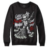 Fire Red 9s DopeSkill Sweatshirt Gettin Bored With This Money Graphic  - Black 