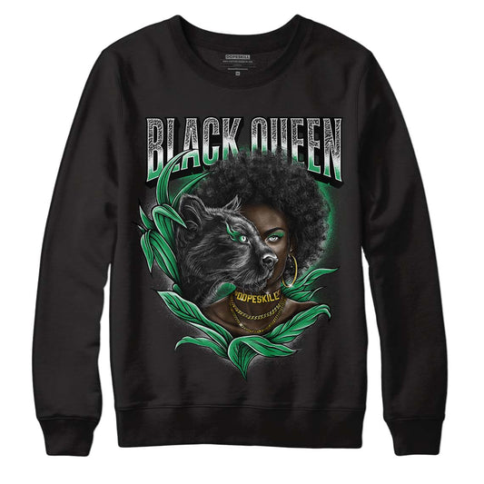 Jordan 3 WMNS “Lucky Green” DopeSkill Sweatshirt New Black Queen Graphic Streetwear - Black